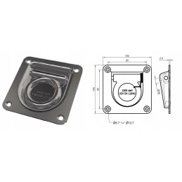 Very strong load securing holder 105x105