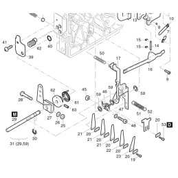 Hatz 1b20 1b30 speed regulator spring 05130910