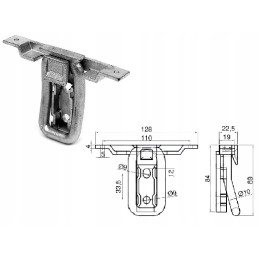Very strong floor holder for the frame, 2000 kg