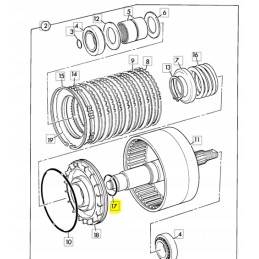 JCB backhoe loader clutch piston o ring
