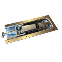 Aluminum side lock, mortise type, with a key