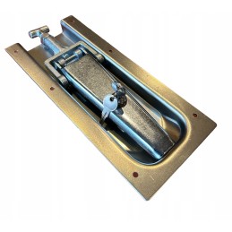 Aluminum side lock, mortise type, with a key