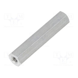 10 pcs x DREMEC - 135X30 - Screwed spacer sleeve, 30mm, Int.thread: M3, hexagonal, aluminium
