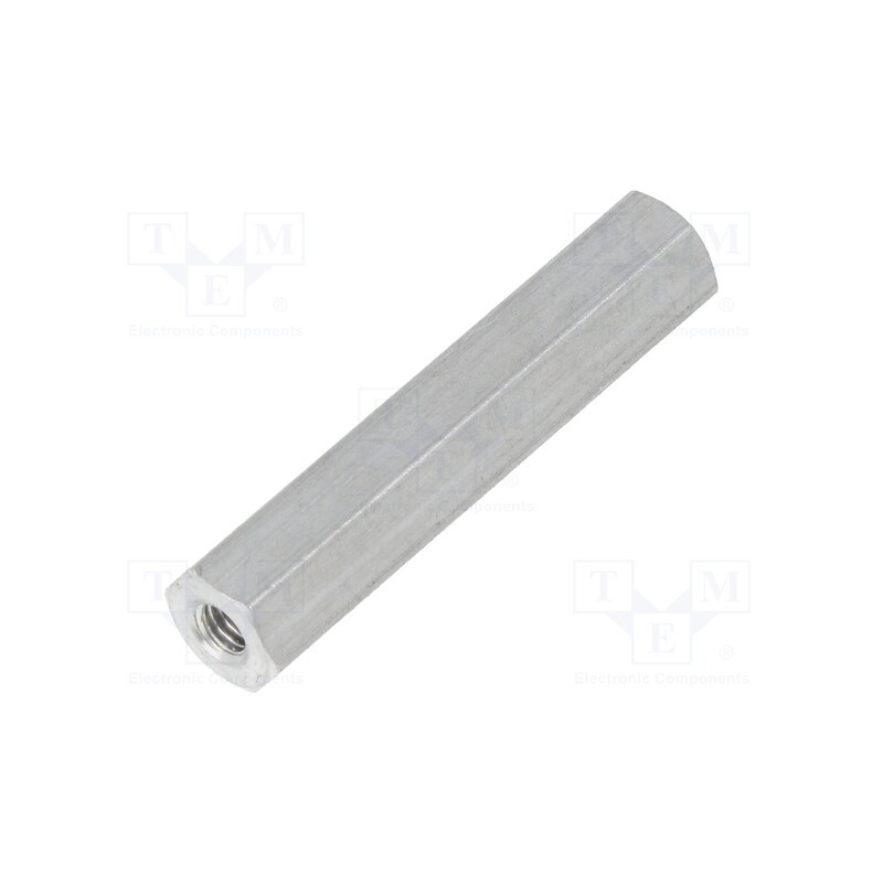 10 pcs x DREMEC - 135X30 - Screwed spacer sleeve, 30mm, Int.thread: M3, hexagonal, aluminium