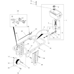 Wacker bs60y bs62y bs65y throttle cable 0065090