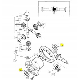 JCB backhoe loader combat bearing