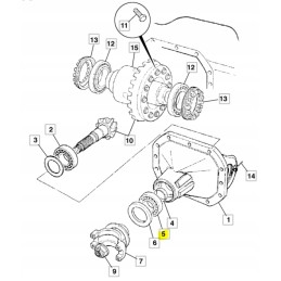 Kick attack bearing lad jcb 907 09100 cva