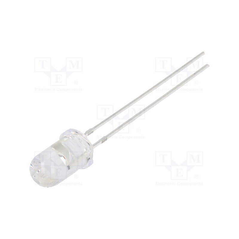 1 pcs x OPTOSUPPLY - OSO5PA5A31A-VVLED - LED, 5mm, orange, 3000mcd, 30°, Front: convex, 3÷13V, No.of term: 2