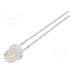1 pcs x OPTOSUPPLY - OSM5DKEDD1A-12V - LED, 4.85mm, white warm, 1120÷1560mcd, Front: Diamond, 12V, THT