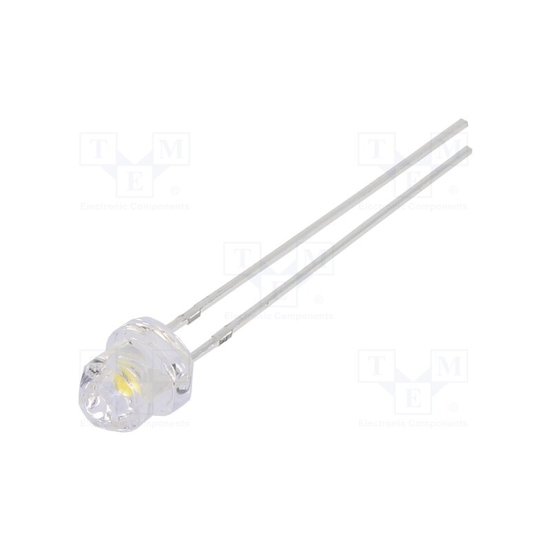 1 pcs x OPTOSUPPLY - OSM5DKEDD1A-12V - LED, 4.85mm, white warm, 1120÷1560mcd, Front: Diamond, 12V, THT