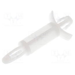 10 pcs x ESSENTRA - LCBS-12-01 - PCB distance, polyamide, L: 19.1mm, snap fastener, natural