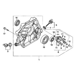 Honda gx340 gx390 shaft oil seal 91201 ze3 004
