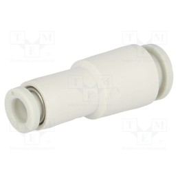 1 pcs x SMC-KQ2H04-06A - Push-in fitting, straight,reductive, -1÷10bar, polypropylene