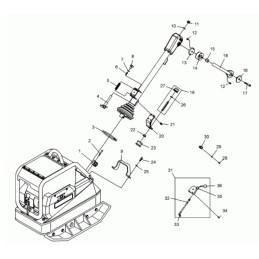 Wacker dpu bpu drawbar bolt nut 0202866