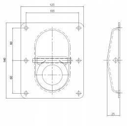 Load securing floor holder, belt holder