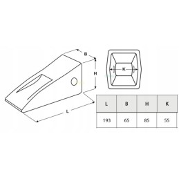 Tooth cover for Cat J250 class
