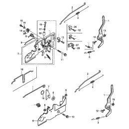 Honda gcv160 gcv190 lever spring 16561 z0l 000