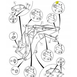Front bucket bushing for JCB backhoe loader