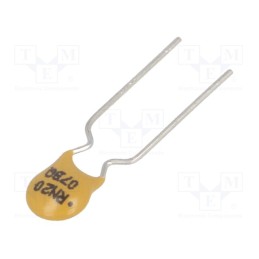 5 pcs x ECE - ERF-RN02090Z - Fuse: PTC polymer, 200mA, Ø0.51x7.6mm