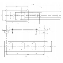 Lock, side closure, clip, padlock option