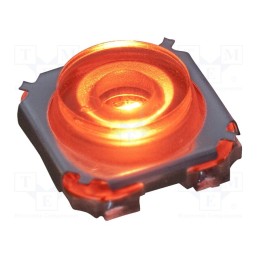 1 pcs x Marquardt - 3006.2105 - Microswitch TACT, SPST-NO, Pos: 2, 0.05A/28VDC, SMT, LED, orange, 4N