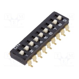 1 pcs x OMRON OCB - A6S-9104-H - Switch: DIP-SWITCH, Poles number: 9, ON-OFF, 0.025A/24VDC, Pos: 2