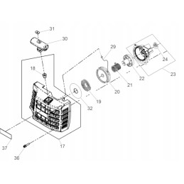 Wacker bts630 bts635 starter screw 5100001799