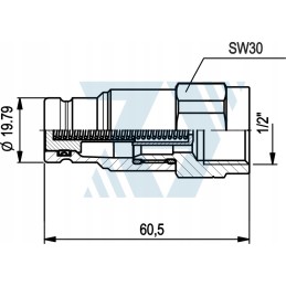 Dry cut quick connector 3 8 g1 plug 2