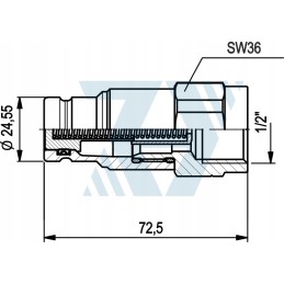 Dry cut quick connector 1 2 g1 plug 2