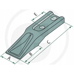 Screw-in tooth 485931 12x040 10s