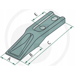 Screw-in tooth mini 02 ue212h42