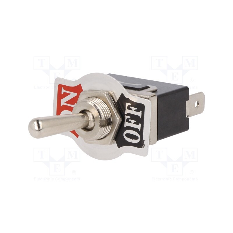 1 pcs x - KN3(C)101APA1 - Switch: toggle, Pos: 2, SPST, ON-OFF, 10A/250VAC, Leads: connectors