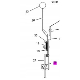 Gas cable sliding element cat 428 original