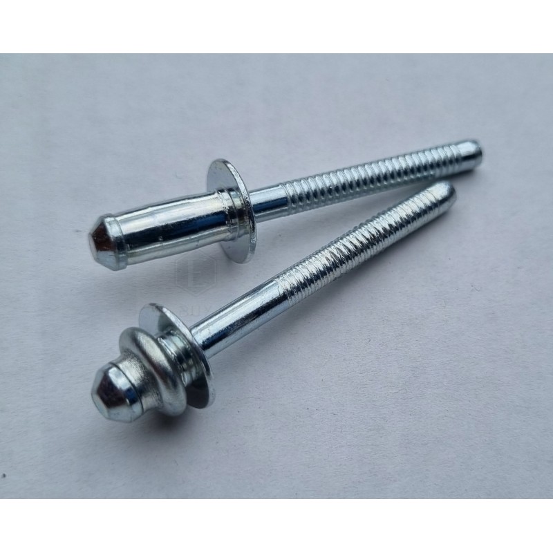 Small steel rivet 4x10 for aluminum steel, 100 pieces