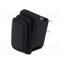 1 pcs x SCI - R13-238A8-01 - ROCKER, SPST, Pos: 2, ON-OFF, 16A/250VAC, black, IP65, none, 50mΩ
