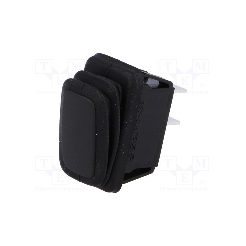 1 pcs x SCI - R13-238A8-01 - ROCKER, SPST, Pos: 2, ON-OFF, 16A/250VAC, black, IP65, none, 50mΩ