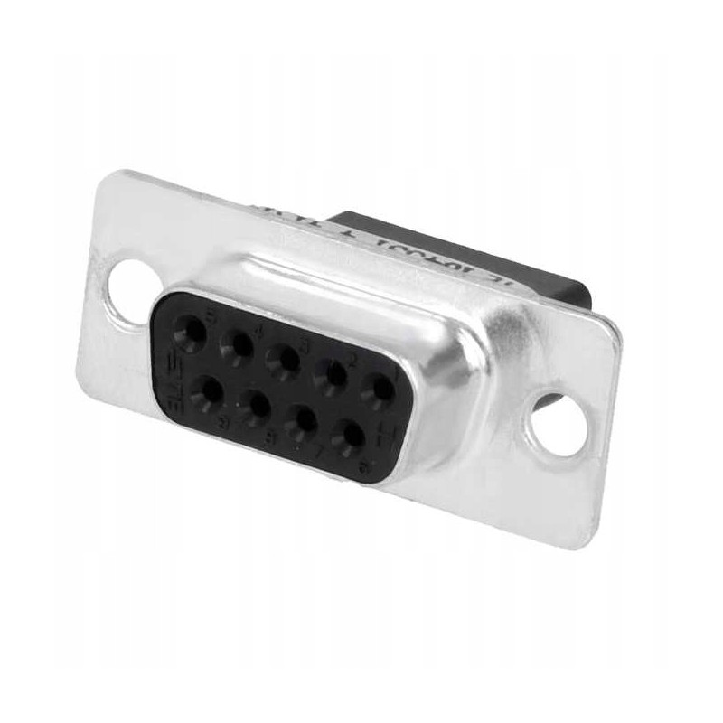 D sub 9pin female without contacts