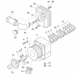 Hatz series 1d filter cover plug 05039402