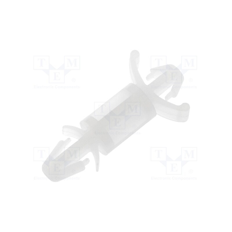 10 pcs x FIX&FASTEN - FIX-LCD-9 - PCB distance, polyamide, L: 9.6mm, latch/latch, natural, UL94V-2