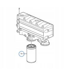 Volvo bl71 plus engine oil filter 17457469 wix
