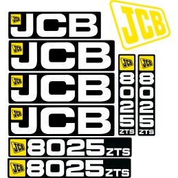 sticker stickers jcb 8025 8030 8035 8045 8055 zts
