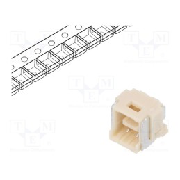 2 pcs x MOLEX - 5024940270 - Socket, wire-board, male, CLIK-Mate, 2mm, PIN: 2, SMT, 3A, Layout: 1x2