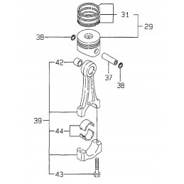 Yanmar l75 l90 l100 bushing std 114940 23610