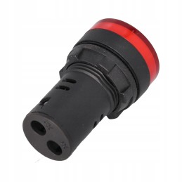 Convex red LED indicator light 22mm 24v