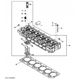 Cylinder head bush john deere 310sk 210g 670g