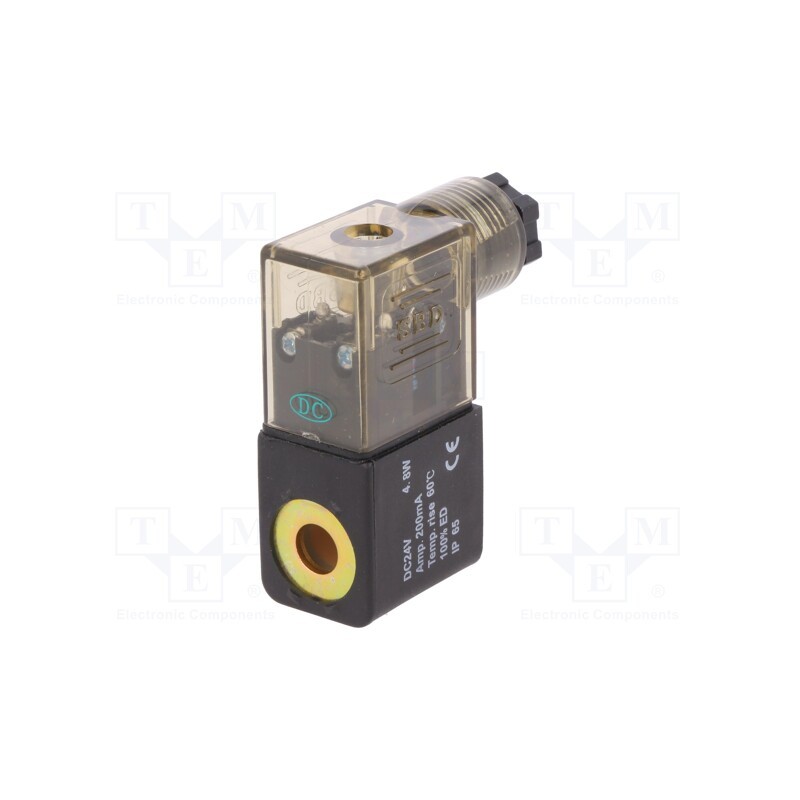 1 pcs x PNEUMAT-MS02400-KPL - Coil for solenoid valve, IP65, 4.8W, 24VDC, A: 20.8mm, B: 29mm