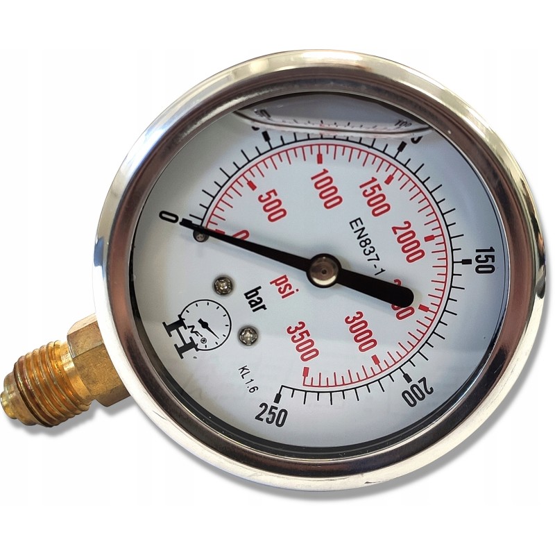 Hydraulic pressure gauge 0 250 bar