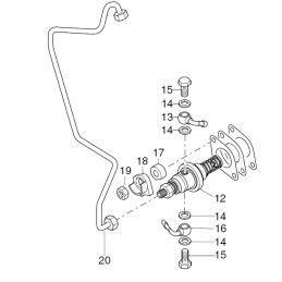 Hatz 1d41 1d42 1d50 1d81 pump screw 50577801