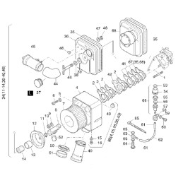 Hatz 1d81 1d90 filter housing spacer 04006200