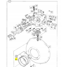 JCB 3CX transmission pump seal